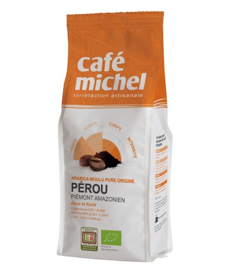 KAWA MIELONA ARABICA 100 % PERU FAIR TRADE BIO 250 g - CAFE MICHEL