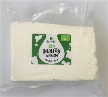 TWARÓG PÓŁTŁUSTY BIO (około 1,0 kg) – TURVITA