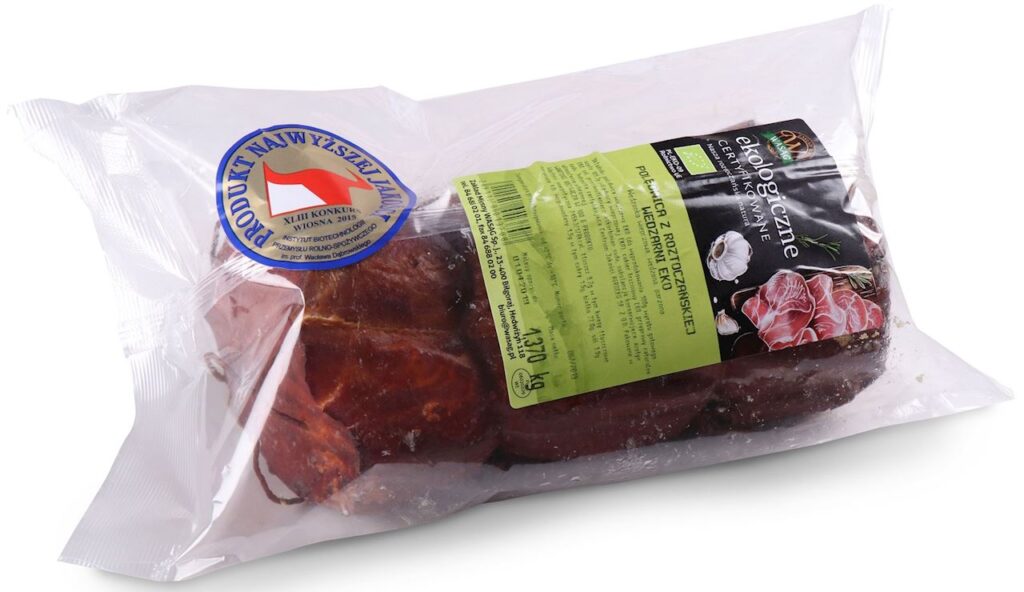 POLĘDWICA WIEPRZOWA Z ROZTOCZAŃSKIEJ WĘDZARNI BIO (około 1,20 kg) – WASĄG (NA ZAMÓWIENIE)