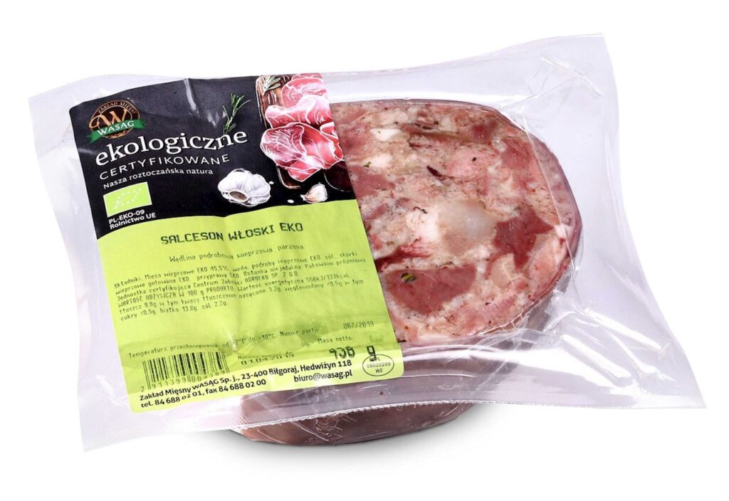 SALCESON WŁOSKI BIO (około 0,35 kg) – WASĄG (NA ZAMÓWIENIE)