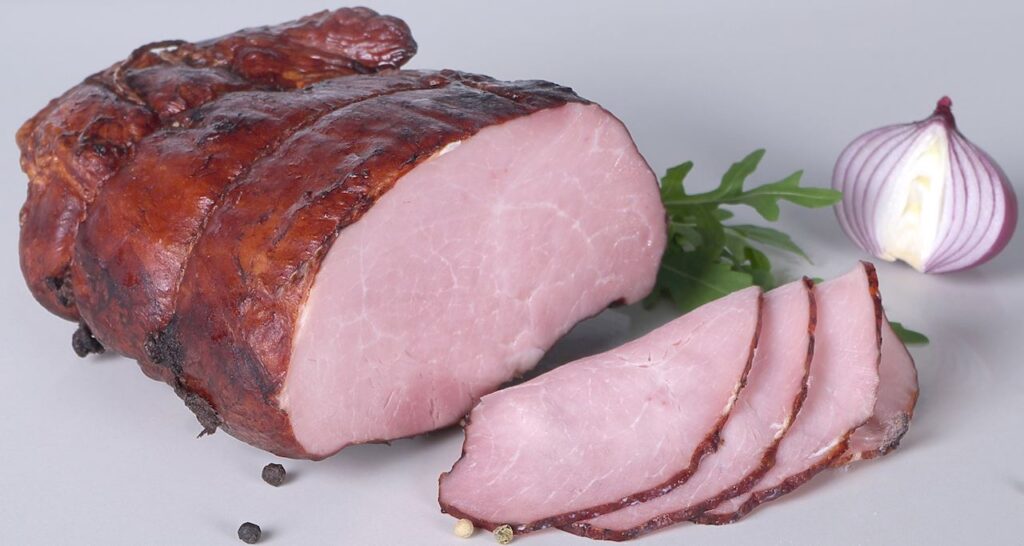 SZYNKA Z ROZTOCZAŃSKIEJ WĘDZARNI BIO (około 1,20 kg) – WASĄG (NA ZAMÓWIENIE)