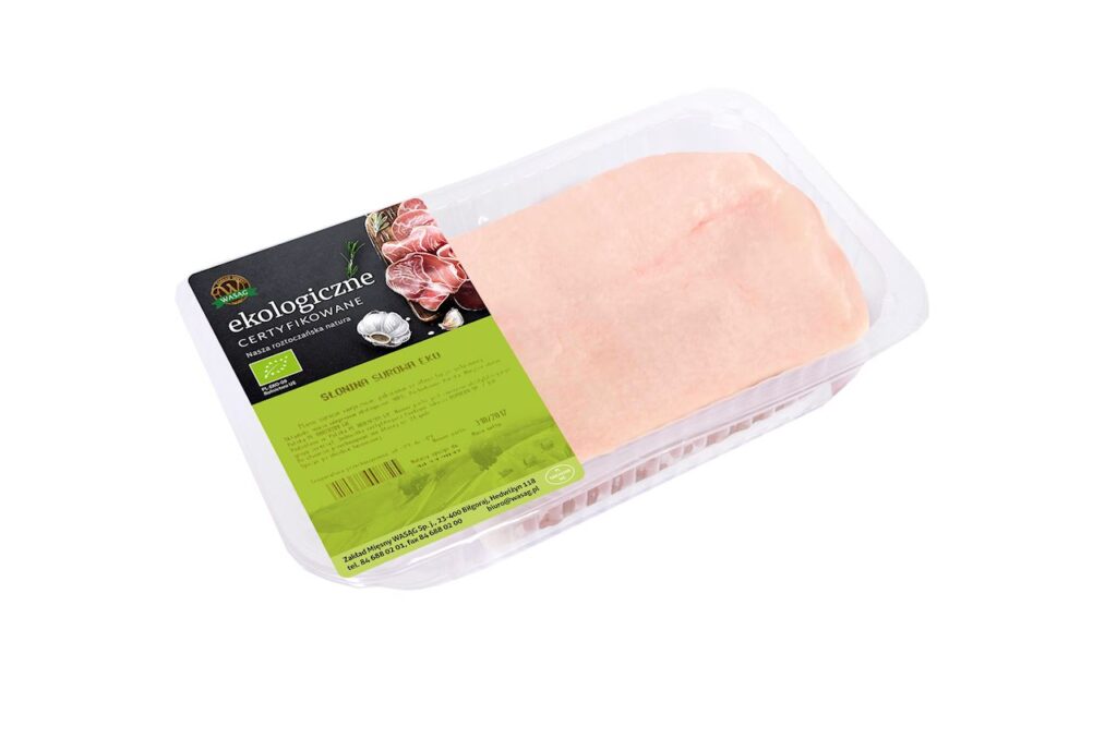 SŁONINA SUROWA BIO (około 0,60 kg ) – WASĄG (NA ZAMÓWIENIE)