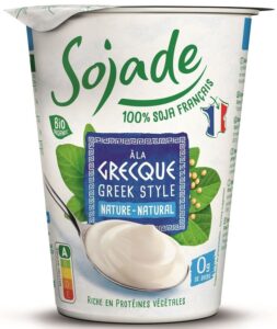 PRODUKT SOJOWY NATURALNY TYPU GRECKIEGO BEZ CUKRU BEZGLUTENOWY BIO 400 g - SOJADE