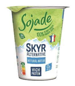 PRODUKT TYPU SKYR PROTEINOWY SOJOWY NATURALNY BEZ CUKRU BIO 400 g - SOJADE