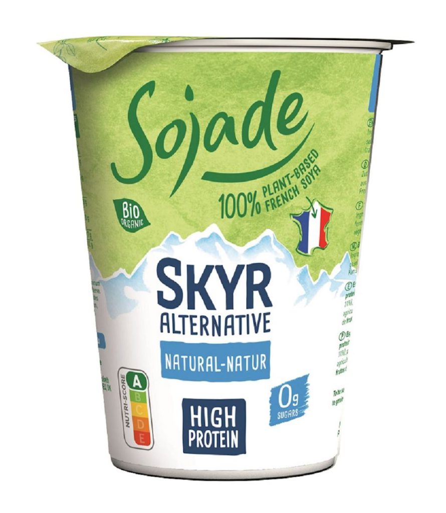 PRODUKT TYPU SKYR PROTEINOWY SOJOWY NATURALNY BEZ CUKRU BIO 400 g – SOJADE