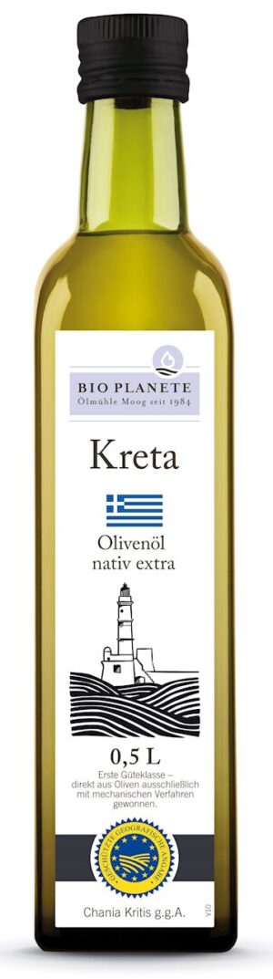 OLIWA Z OLIWEK EXTRA VIRGIN KRETA P.G.I. BIO 500 ml - BIO PLANETE