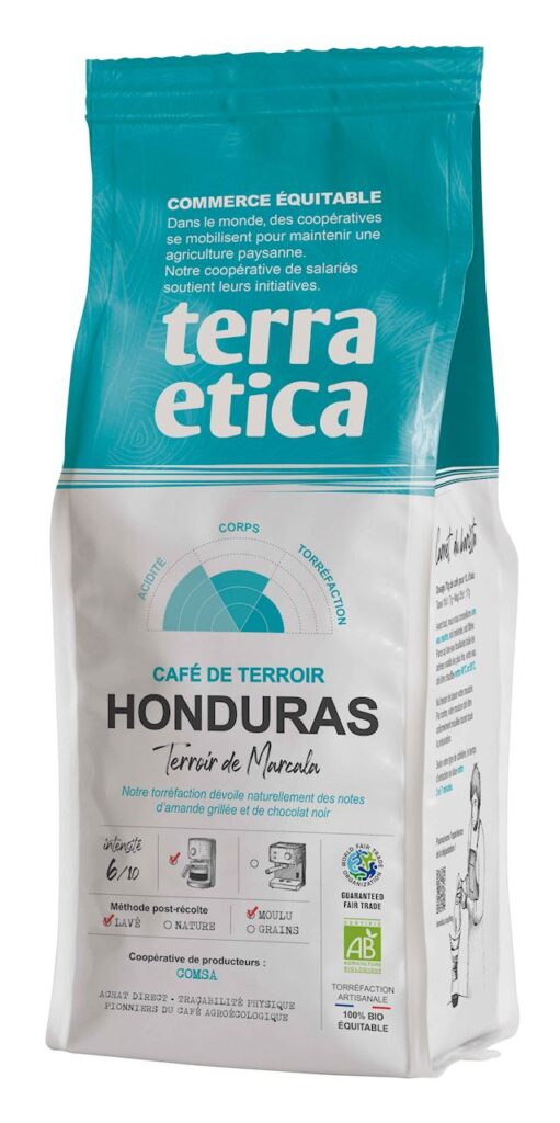 KAWA MIELONA ARABICA 100 % HONDURAS FAIR TRADE BIO 250 g – TERRA ETICA
