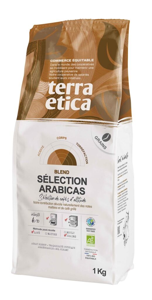 KAWA ZIARNISTA ARABICA 100 % SELECTION FAIR TRADE BIO 1 kg – TERRA ETICA