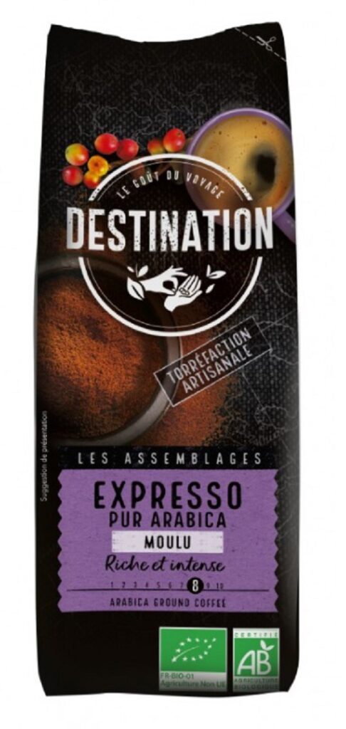 KAWA MIELONA ARABICA 100 % EXPRESSO BIO 250 g – DESTINATION