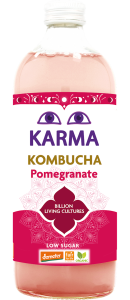KOMBUCHA Z GRANATEM NISKA ZAWARTOŚĆ CUKRÓW FAIR FOR LIFE DEMETER BIO 1 L - KARMA KOMBUCHA