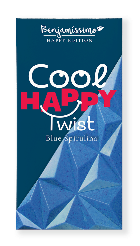 TABLICZKA KAKAOWA NIEBIESKA SPIRULINA – SÓL MORSKA BEZGLUTENOWA BIO 60 g – BENJAMISSIMO