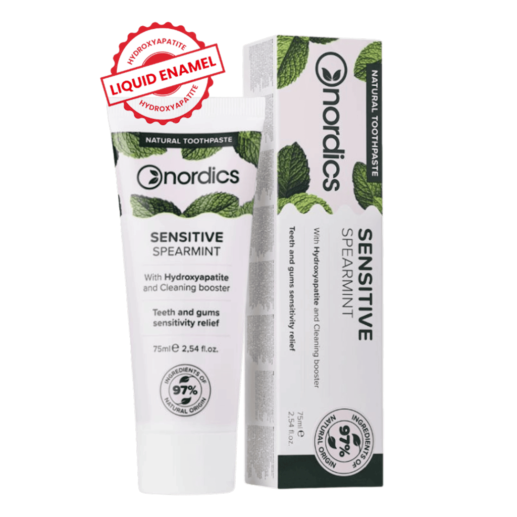 PASTA DO ZĘBÓW REMINERALIZUJĄCA SENSITIVE Z PŁYNNYM SZKLIWEM 75 ml – NORDICS