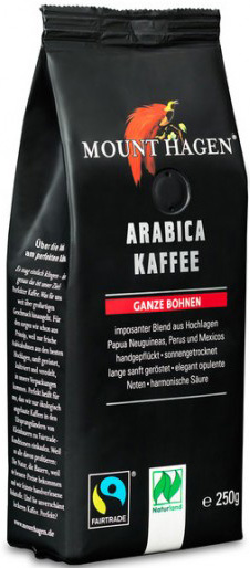 KAWA ZIARNISTA ARABICA 100 % FAIR TRADE BIO 250 g – MOUNT HAGEN
