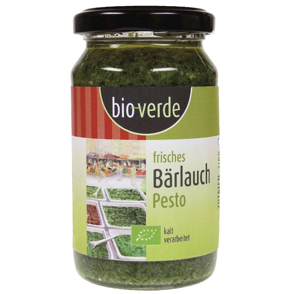 PESTO Z CZOSNKU NIEDŹWIEDZIEGO BIO 165 g – BIO VERDE