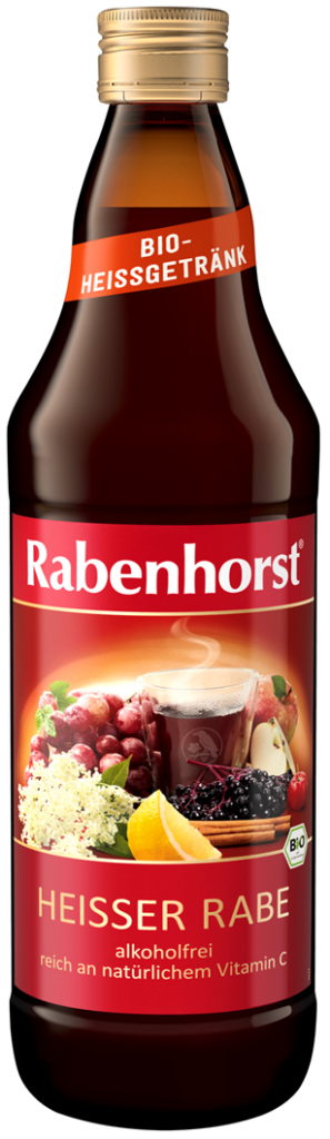 GRZANIEC BEZALKOHOLOWY JABŁKO – CZARNY BEZ – MIÓD BIO 750 ml – RABENHORST (PRODUKT SEZONOWY)