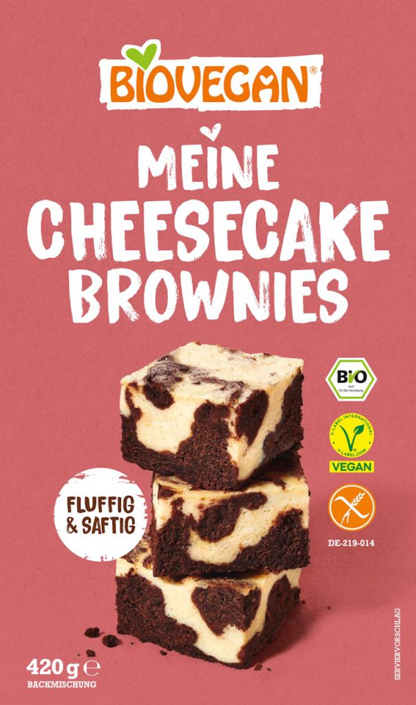 MIESZANKA NA SERNIKOBROWNIE BEZGLUTENOWA BIO 420 g – BIOVEGAN