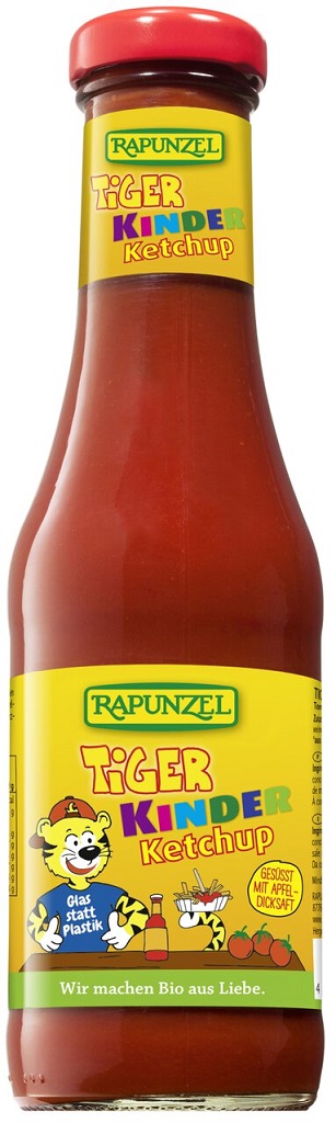 KETCHUP DLA DZIECI TIGER BEZ DODATKU CUKRÓW BIO 450 ml – RAPUNZEL