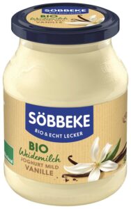 JOGURT KREMOWY WANILIOWY BIO 500 g (SŁOIK) - SOBBEKE