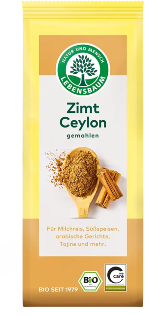 CYNAMON CEJLOŃSKI MIELONY BIO 50 g - LEBENSBAUM