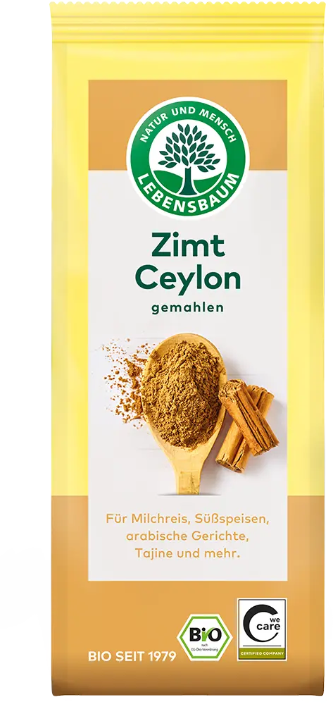 CYNAMON CEJLOŃSKI MIELONY BIO 50 g – LEBENSBAUM