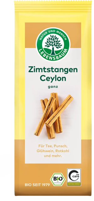 CYNAMON CEJLOŃSKI LASKA BIO (6 szt.) - LEBENSBAUM