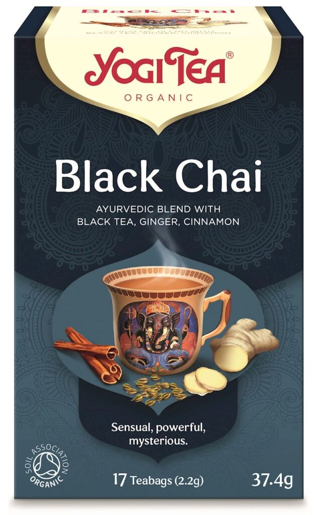 HERBATA CZARNA Z IMBIREM I CYNAMONEM (BLACK CHAI) BIO (17 x 2,2 g) 37,4 g – YOGI TEA