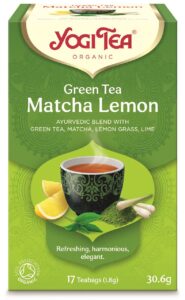 HERBATA ZIELONA Z CYTRYNĄ I MATCHĄ (GREEN TEA MATCHA LEMON) BIO (17 x 1,8 g) 30,6 g - YOGI TEA