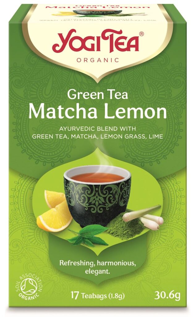 HERBATA ZIELONA Z CYTRYNĄ I MATCHĄ (GREEN TEA MATCHA LEMON) BIO (17 x 1,8 g) 30,6 g – YOGI TEA