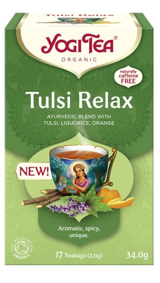 HERBATKA AJURWEDYJSKA TULSI RELAX BIO (17 x 2 g) 34 g – YOGI TEA