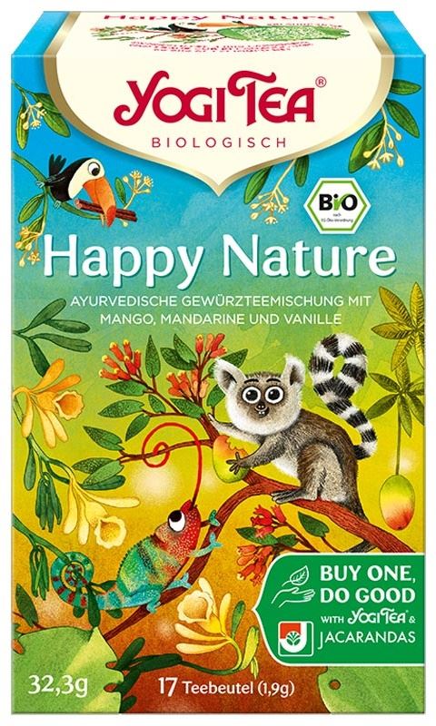 HERBATKA NA POMOC LASOM DESZCZOWYM (HAPPY NATURE) BIO (17 x 1,9 g) 32,3 g – YOGI TEA