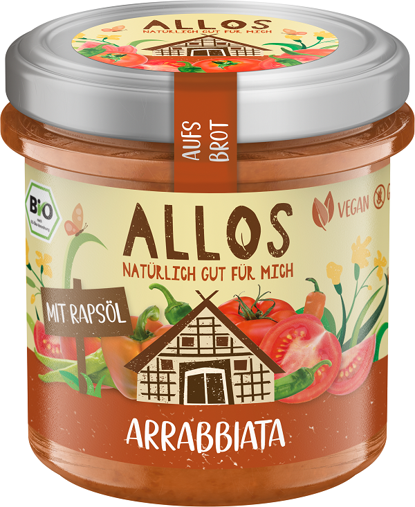 PASTA KREMOWA ARRABBIATA BEZGLUTENOWA BIO 140 g – ALLOS