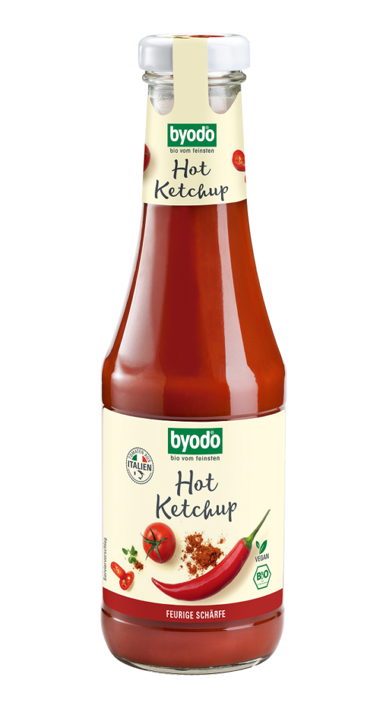 KETCHUP PIKANTNY BEZGLUTENOWY BIO 500 ml – BYODO
