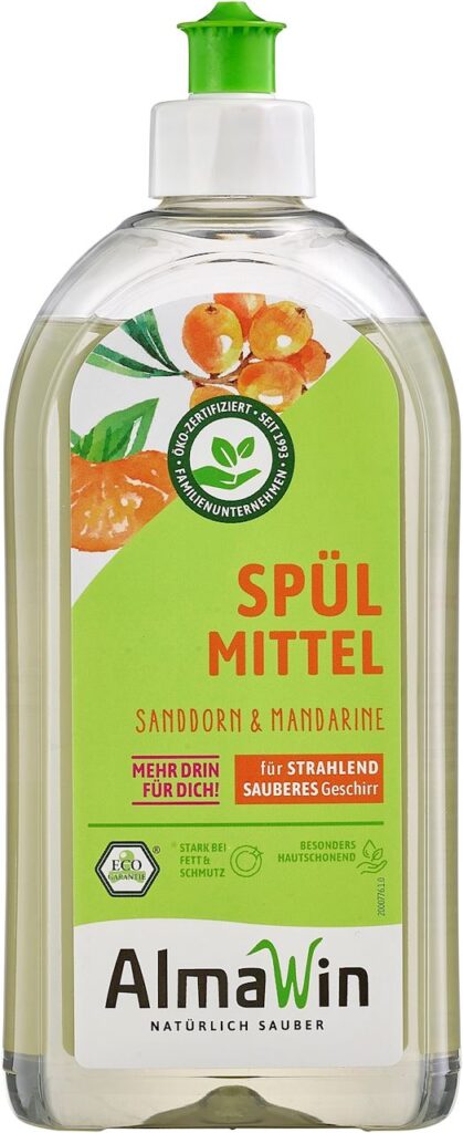 PŁYN DO MYCIA NACZYŃ ROKITNIKOWO – MANDARYNKOWY (KONCENTRAT) ECO 1 L – ALMAWIN