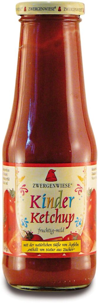 KETCHUP DLA DZIECI BEZGLUTENOWY BIO 500 ml – ZWERGENWIESE