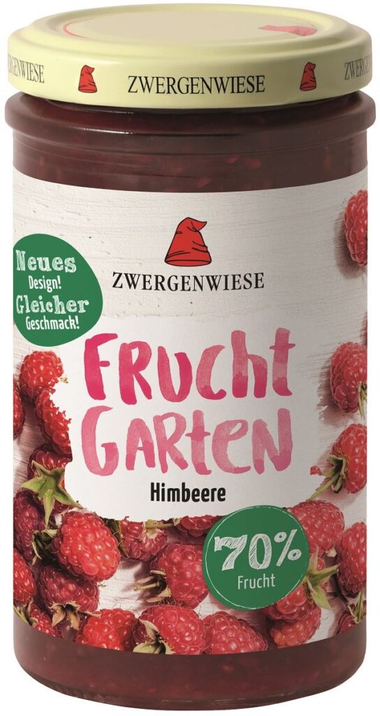 MUS MALINOWY (70 % OWOCÓW) BEZGLUTENOWY BIO 225 g – ZWERGENWIESE