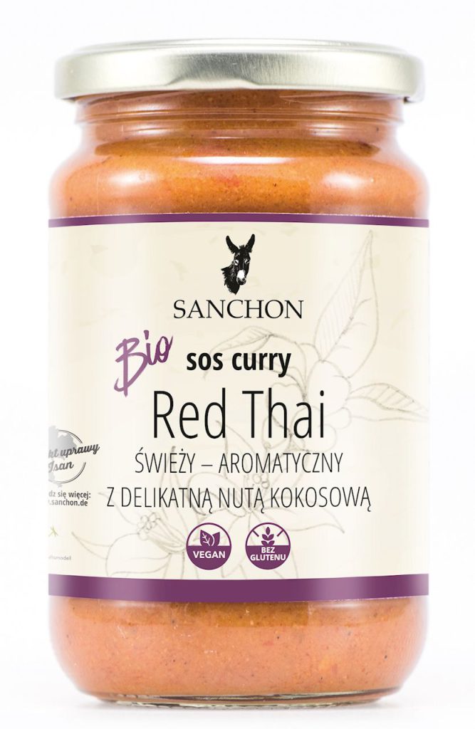 SOS CURRY RED THAI BEZGLUTENOWY BIO 340 g – SANCHON
