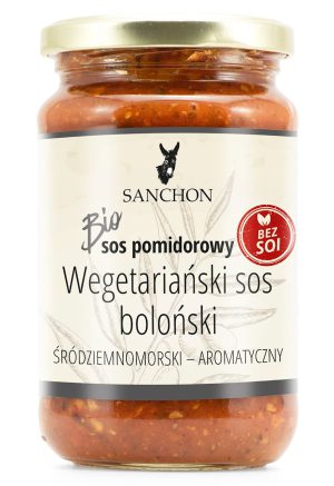 SOS BOLOGNESE WEGAŃSKI BEZGLUTENOWY BIO 330 ml - SANCHON