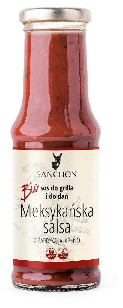 SOS MEKSYKAŃSKA SALSA BEZGLUTENOWY BIO 210 ml – SANCHON