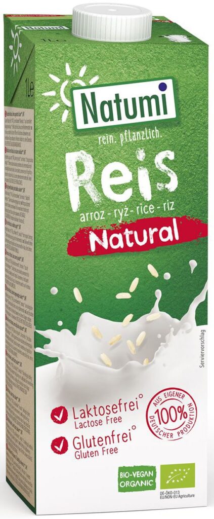 NAPÓJ RYŻOWY BEZ DODATKU CUKRÓW BEZGLUTENOWY BIO 1 L – NATUMI