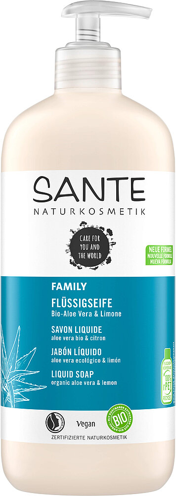 MYDŁO W PŁYNIE ALOES I CYTRYNA ECO 500 ml – SANTE