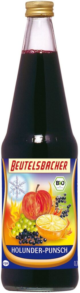 GRZANIEC BEZALKOHOLOWY JABŁKO – POMARAŃCZA – CZARNY BEZ BIO 700 ml – BEUTELSBACHER (PRODUKT SEZONOWY)