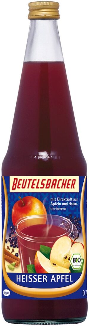 GRZANIEC BEZALKOHOLOWY JABŁKO - CZARNY BEZ BIO 700 ml - BEUTELSBACHER (PRODUKT SEZONOWY)