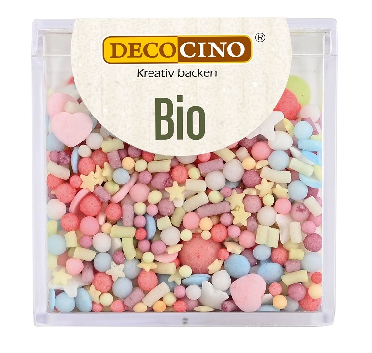 POSYPKA CUKROWA KOLOROWE PARTY MIX BIO 60 g – DECOCINO  (PRODUKT SEZONOWY)