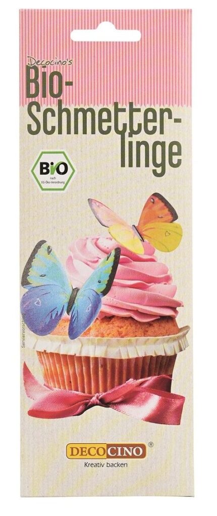 DEKORACYJNE MOTYLE WAFLOWE 3D BIO (6 szt.) 2 g – DECOCINO (PRODUKT SEZONOWY)