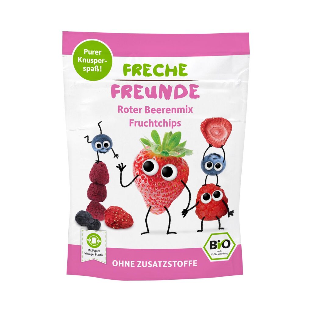 OWOCE JAGODOWE LIOFILIZOWANE DLA DZIECI BEZGLUTENOWE BIO 10 g – FRECHE FREUNDE