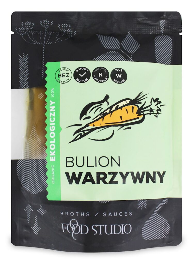 BULION WARZYWNY W PŁYNIE BEZGLUTENOWY BIO 350 ml – FOOD STUDIO