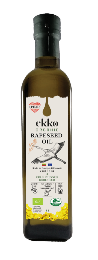 OLEJ RZEPAKOWY VIRGIN OMEGA-3 BIO 1 L – EKKO