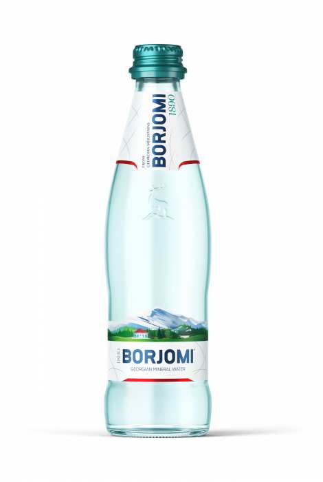 NATURALNA WODA MINERALNA GAZOWANA 330 ml (SZKŁO) – BORJOMI