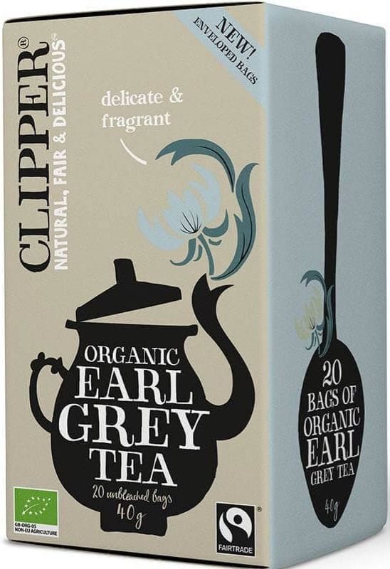 HERBATA CZARNA EARL GREY FAIR TRADE BIO (20 x 2 g) 40 g – CLIPPER