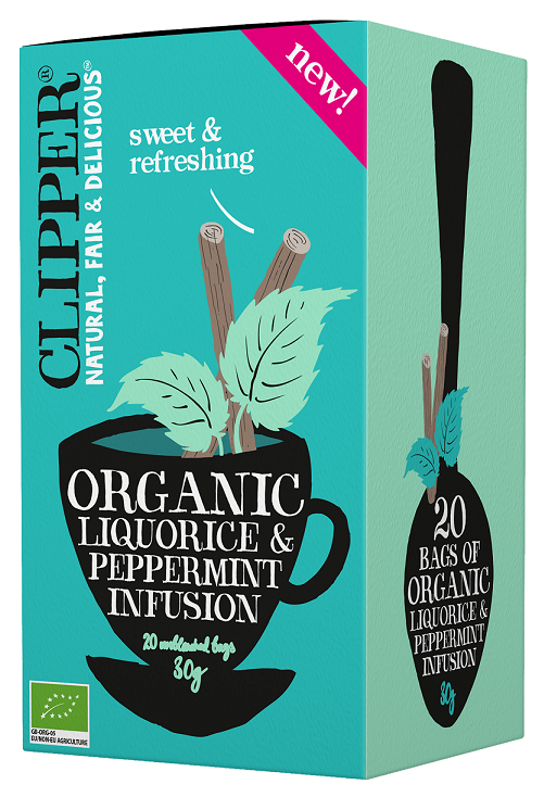 HERBATKA Z LUKRECJĄ I MIĘTĄ PIEPRZOWĄ BIO (20 x 1,5 g) 30 g – CLIPPER